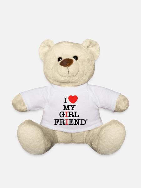 Ich liebe meine Freundin - Teddy - Weiß