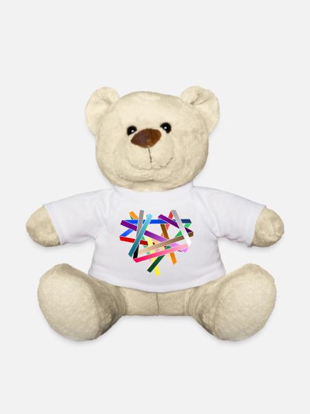 LOVE - kreuz und quer gewickelt - Teddy - Weiß