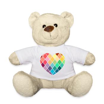 AMOUR - aussi précieux que les diamants - Nounours - blanc - Devant