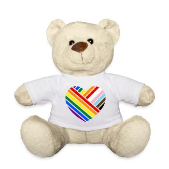LIEBE - klassisches Thema - Teddy - Weiß - Vorne