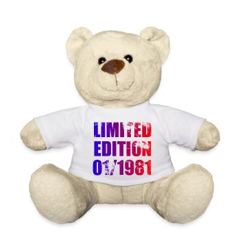44e anniversaire Edition limitée 01/1981 - Nounours - blanc - Devant