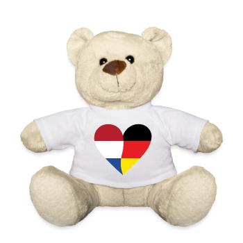 Pays-Bas Allemagne Cœur - Nounours - blanc - Devant