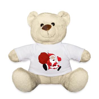 Noël drôle père Noël Noël - Nounours - blanc - Devant