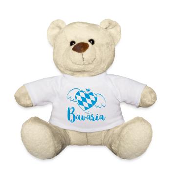 Bavaria Bavaria Coeur de Bavière Cadeau Idée cadeau - Nounours - blanc - Devant