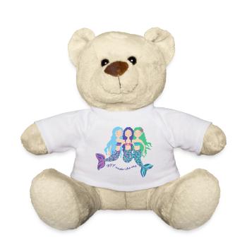 Little mermaids best friends - Teddy Bear - white - Front