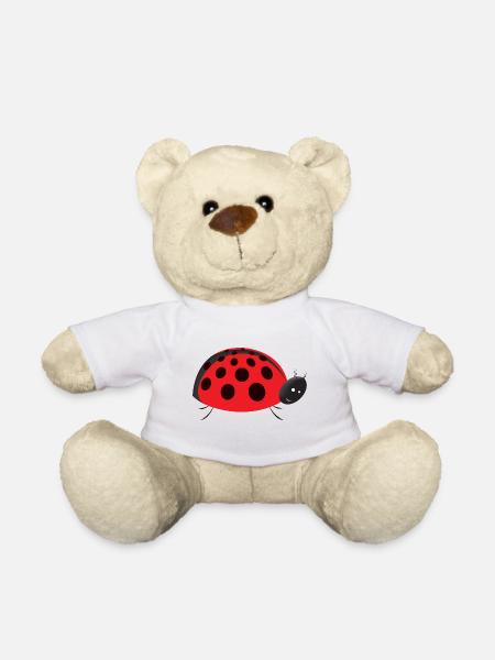 Marienkäfer - Teddy - Weiß