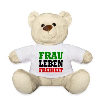 Frau leben freiheit - Teddy - Weiß - Vorne