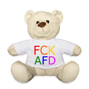 Fck afd - Teddy - Weiß - Vorne