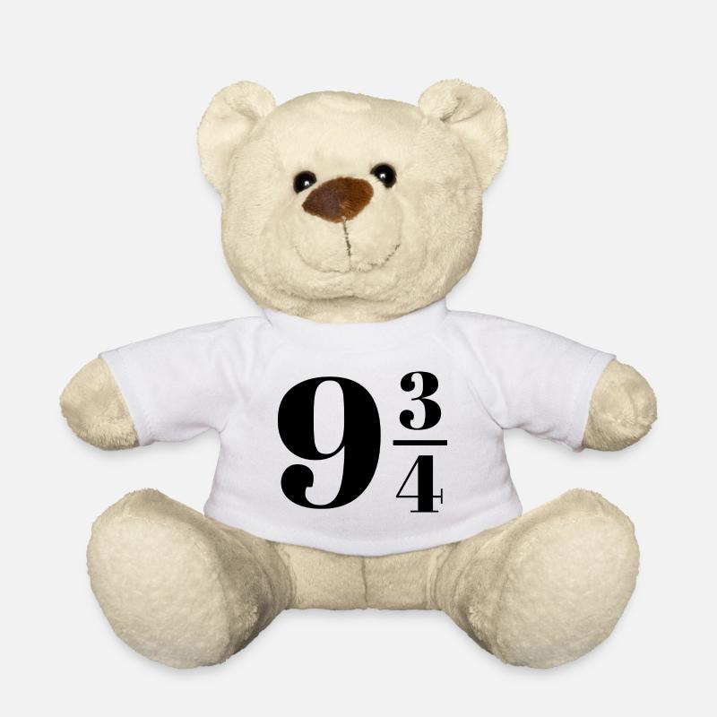 Voie ferrée neuf-quart 9 3/4 - Nounours - blanc