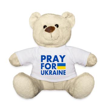 Ukraine - Teddy Bear - white - Front