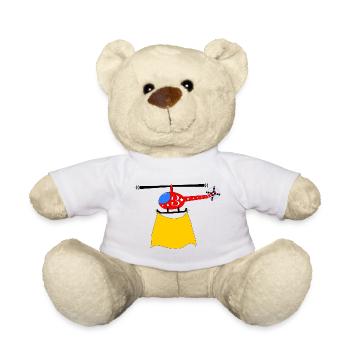 Hubschrauber Geburtstag 3 - Teddy - Weiß - Vorne
