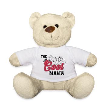 Motherhood Mama Flowers Sunshine Gift for Mom - Teddy Bear - white - Front