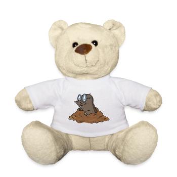 Drôle Cool Mole - Nounours - blanc - Devant