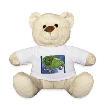 Le perroquet à nuque jaune - Nounours - blanc - Devant