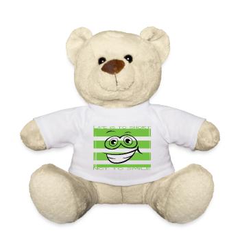 Life is too short not to smile - Teddy Bear - white - Front