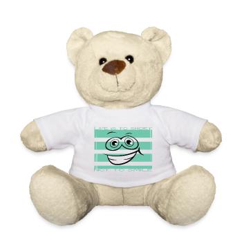 Life is too short not to smile - Teddy Bear - white - Front