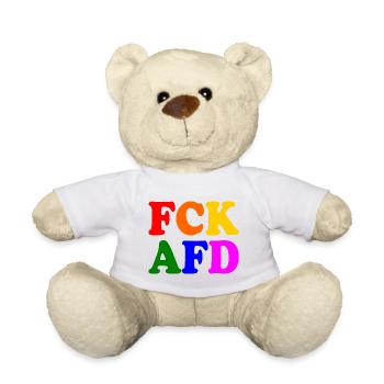 Fck afd - Teddy - Weiß - Vorne