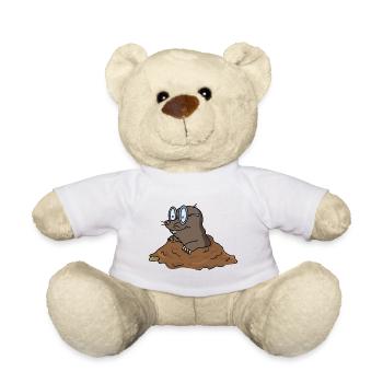 mole - Teddy Bear - white - Front