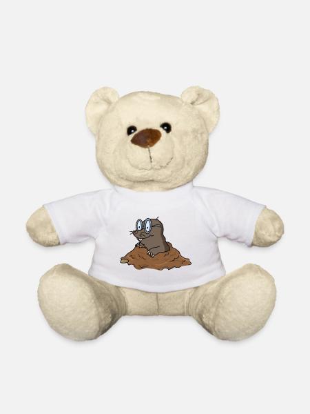 Maulwurf - Teddy - Weiß