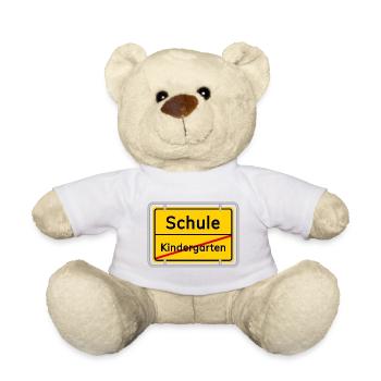 Inscription scolaire 1ère classe école maternelle signe - Nounours - blanc - Devant