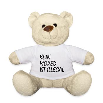 kein moped ist illegal - Teddy - Weiß - Vorne