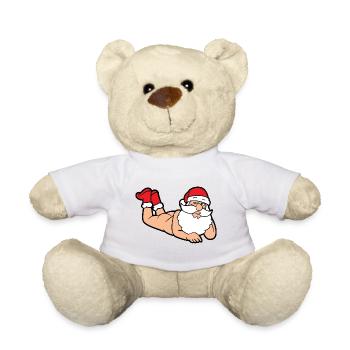 Santa Claus Christmas Santa - Teddy Bear - white - Front