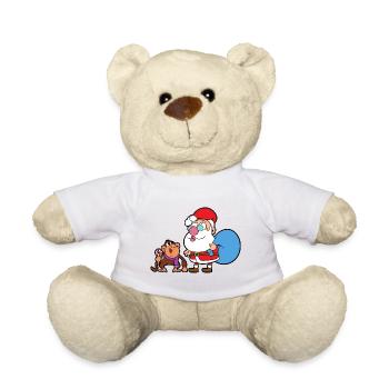 Santa Claus Christmas Santa - Teddy Bear - white - Front