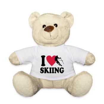 ski - Teddy Bear - white - Front