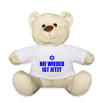 Nie wieder ist jetzt - Teddy - Weiß - Vorne