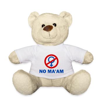 no ma'am - Teddy - Weiß - Vorne