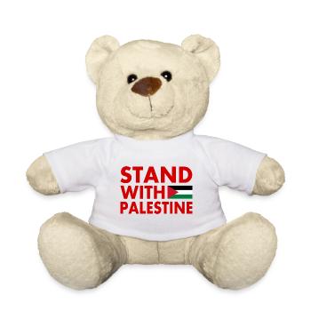 Stand with palestine - Nounours - blanc - Devant