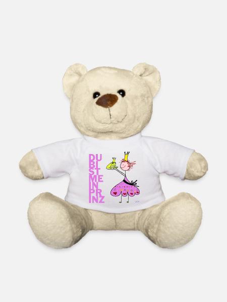 Du bist mein Prinz - Teddy - Weiß