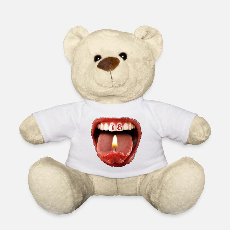 18. Geburtstag - Teddy - Weiß