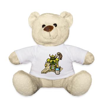 Bucket Knight - Teddy Bear - white - Front