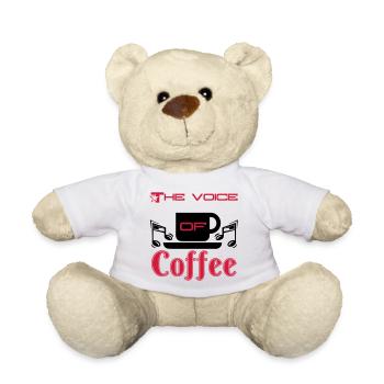 The Voice of Coffee - Teddy Bear - white - Front