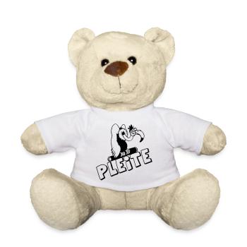 Party Shirt ,Feiern , Karneval, Pleite Geier(25) - Teddy - Weiß - Vorne