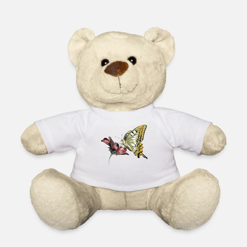 Schmetterling - Teddy - Weiß