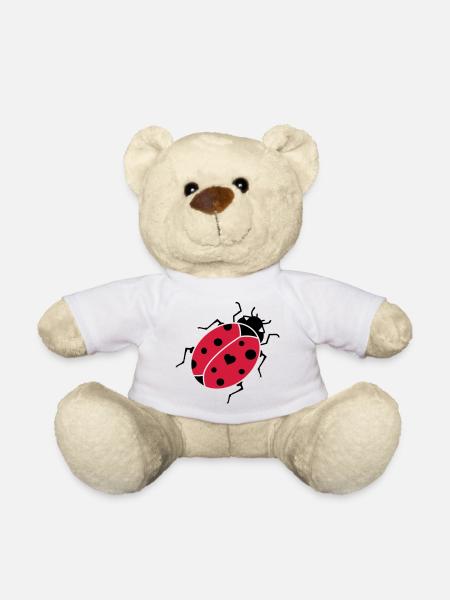 Marienkäfer - Teddy - Weiß