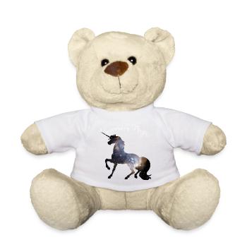 unicorn unicorn universe star magic immortal - Teddy Bear - white - Front