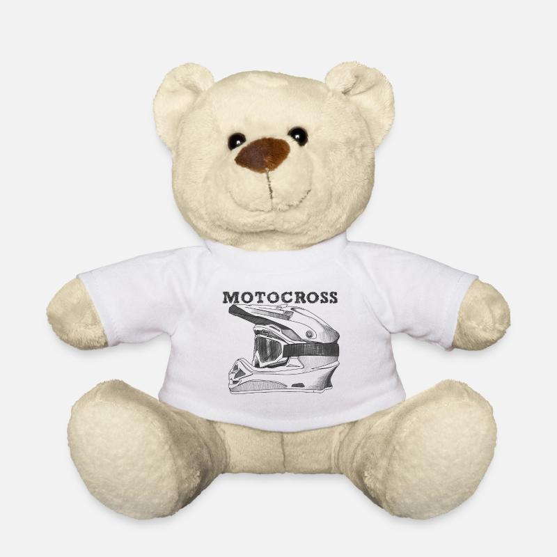 Motocross - Nounours - blanc
