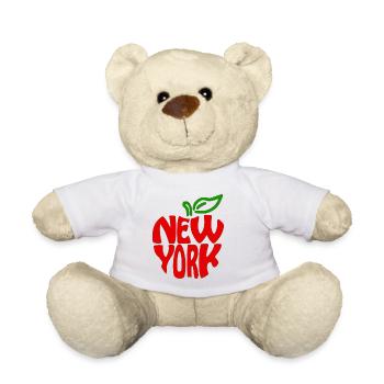 new york - Nounours - blanc - Devant