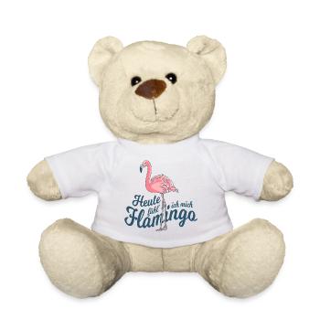 Heute fühl' ich mich Flamingo - Teddy - Weiß - Vorne