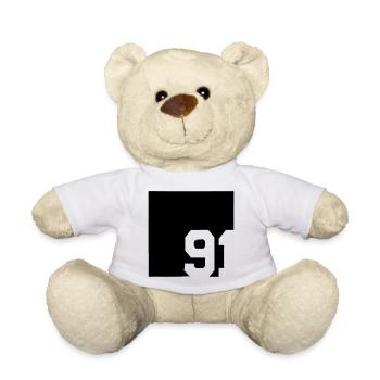 Year 1991 - Teddy Bear - white - Front
