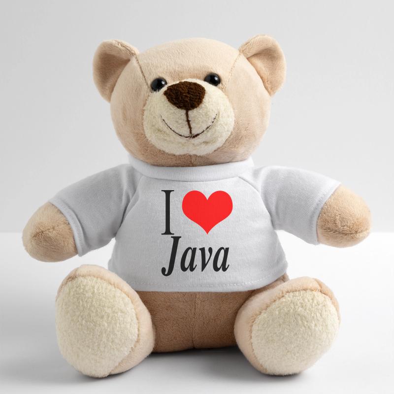 I love Java Teddy Bear