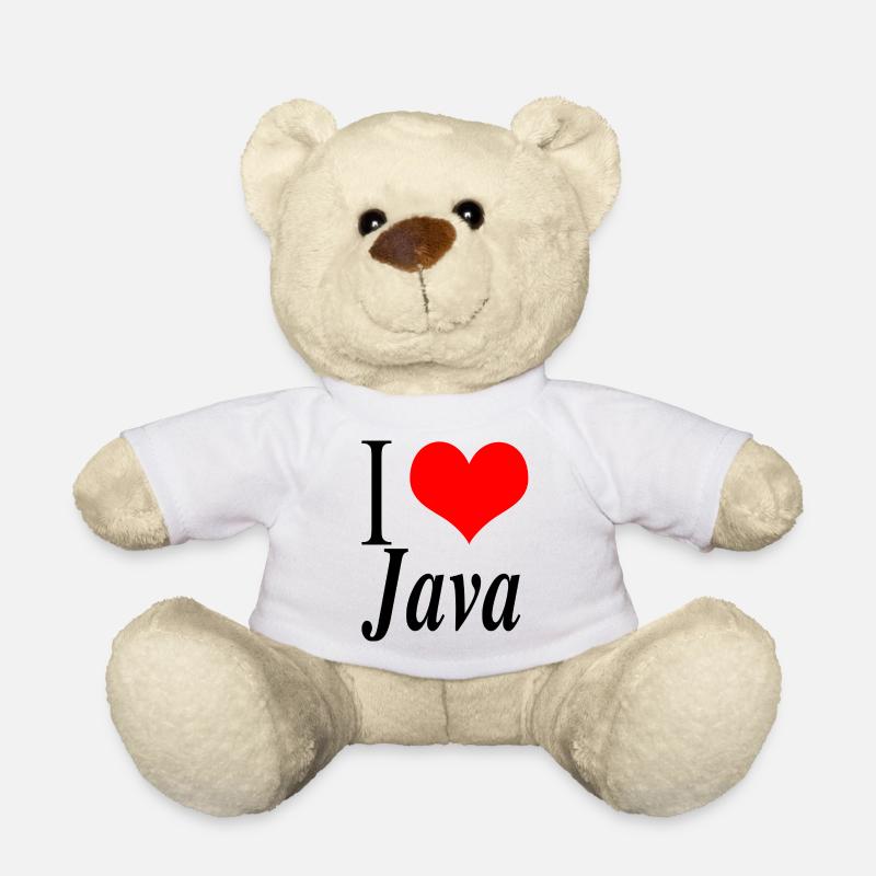 I love Java - Teddy Bear - white