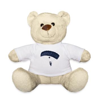 parachuting - Teddy Bear - white - Front