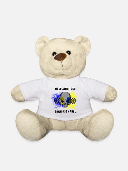 Oberlausitzer Granitschädel - Teddy - Weiß