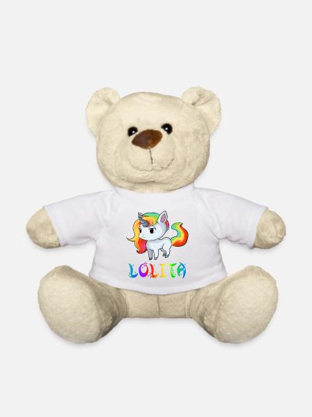 Unicorn Lolita - Teddy Bear - white