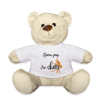 j peux pas j ai dance - Nounours - blanc - Devant