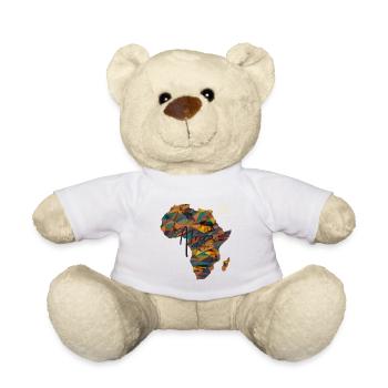 Afrika Kontinent - Teddy - Weiß - Vorne